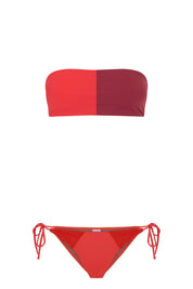 Starfish Triangle Bottom / Coral & Starfish Orange