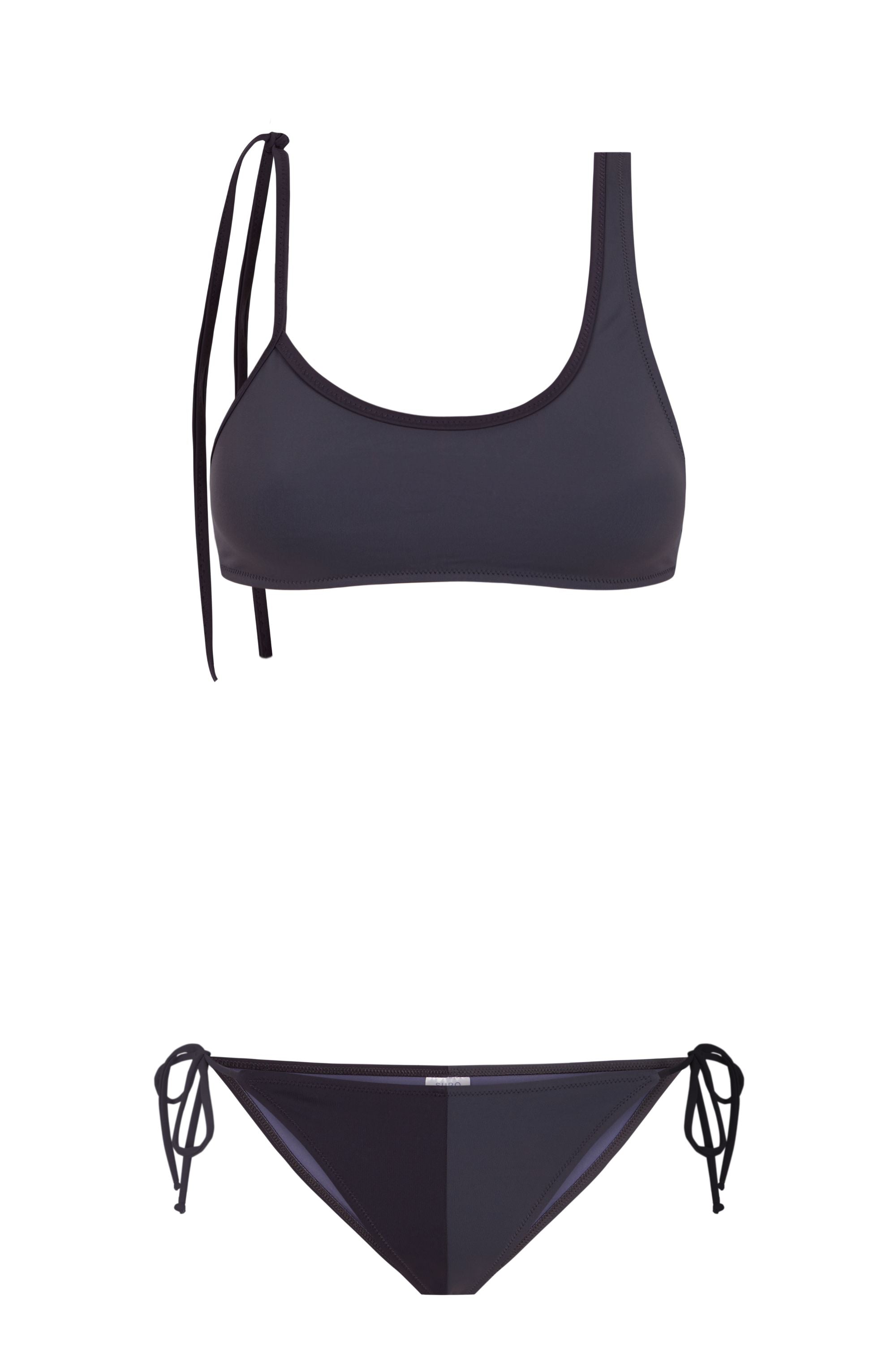 Alga Top / Petra Grey & Midnight Black