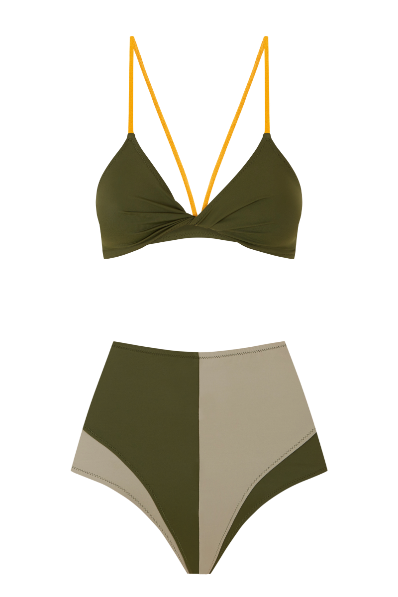 Olivera Culotte / Light & Dark Olive Green