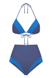 Positano Moon Culotte / Storm & Azure Blue