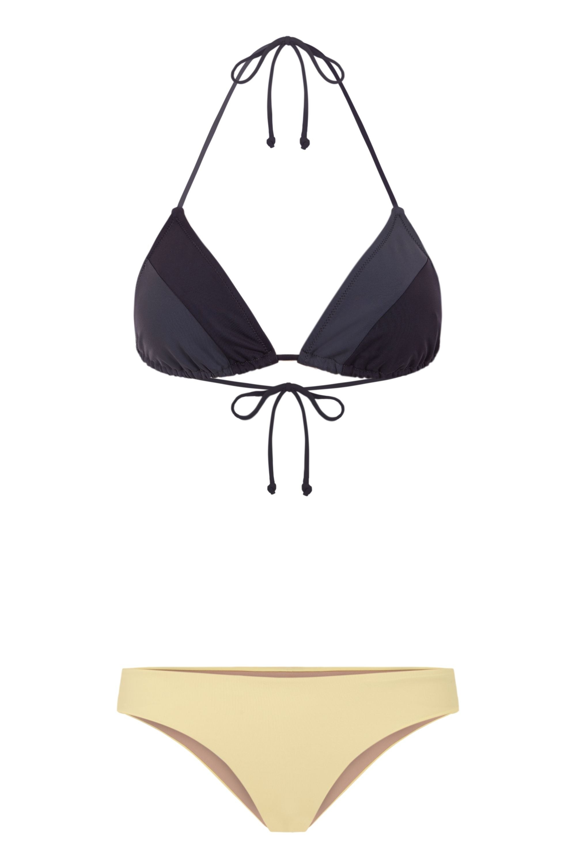 Eclipse Triangle Top/ Petra Grey & Midnight Black