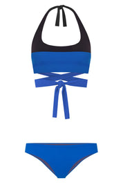 Top Bikini PUZZLE MAREA, transformable, Azul Biosfera | SURO