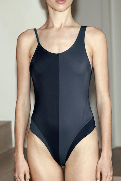 Eclipse Swimsuit / Petra Grey & Midnight Black