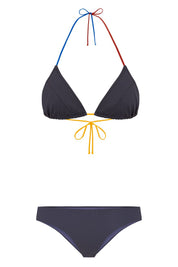 Triangle Bikini Top DIPOLE REGATTA, Petra Grey Multicolor | SURO