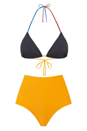 Triangle Bikini Top DIPOLE REGATTA, Petra Grey Multicolor | SURO