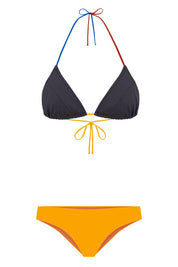 Triangle Bikini Top DIPOLE REGATTA, Petra Grey Multicolor | SURO