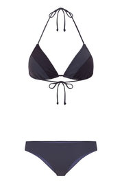 Eclipse Triangle Top/ Petra Grey & Midnight Black