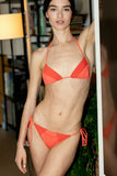 Starfish Triangle Top / Coral & Starfish Orange