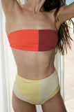 Domino Top / Coral & Rosewood