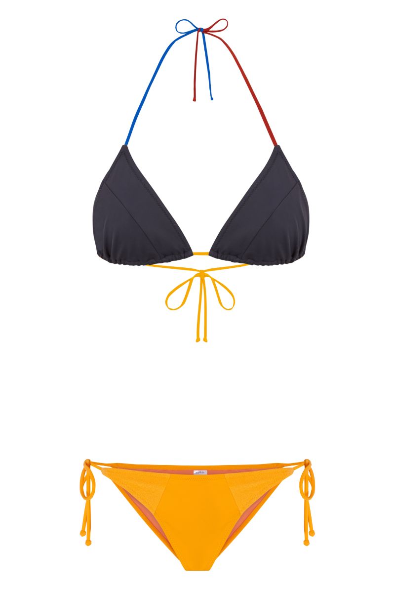 Triangle Bikini Top DIPOLE REGATTA, Petra Grey Multicolor | SURO