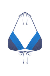 Positano Triangle Top / Storm & Azure Blue