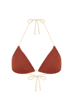 Triangle Bikini Top DIPOLE CARAMEL, Caramel & Vanilla | SURO