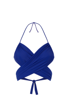 Wrap Bikini Top ALAS, Electric Blue | SURO