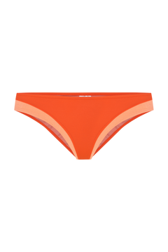 Low-Rise Bikini Bottom MOON, Orange & Salmon | SURO