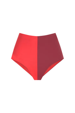 High-Waist Culotte DOMINO, Coral & Rosewood | SURO
